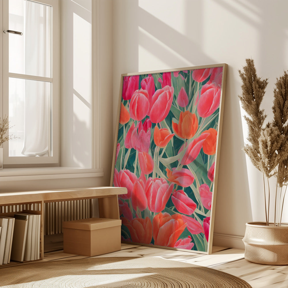 Pink Tulips Poster