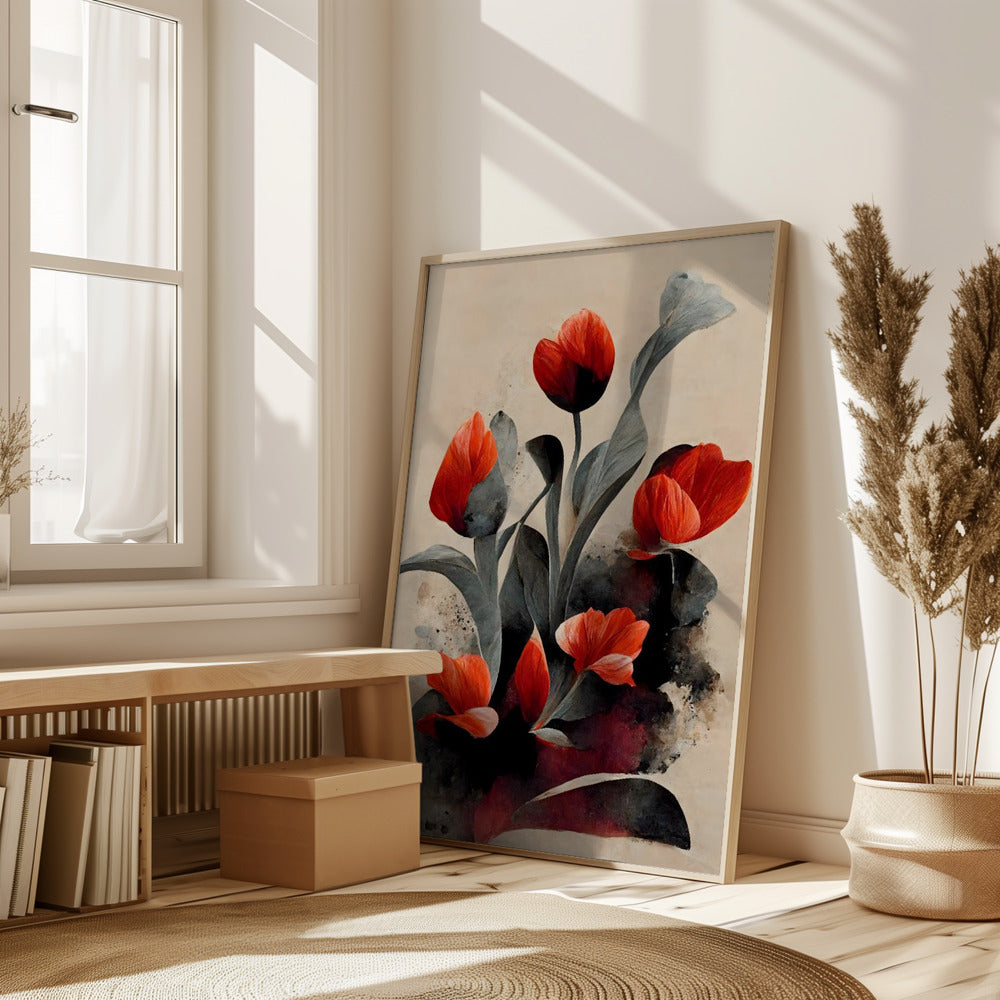 Red Tulips Poster