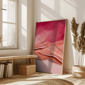 Abstract Thick Pink Color Poster