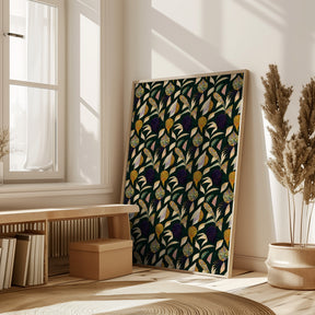 Leafs And Corn Pattern Poster