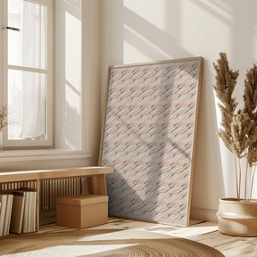 Pastel Waves Pattern Poster