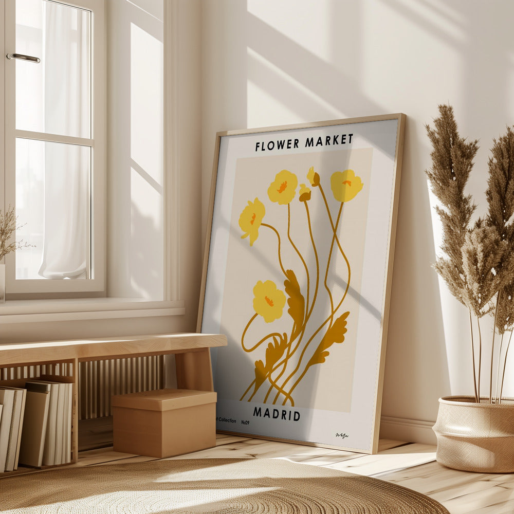 Flower Market. Madrid Poster