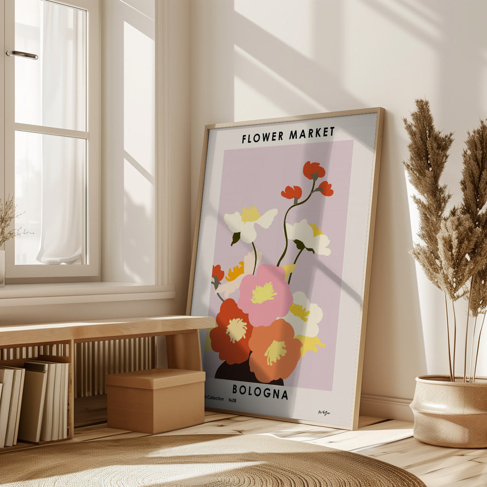 Flower Market. Bologna Poster