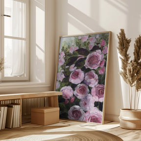 Aurorie painterly roses Poster