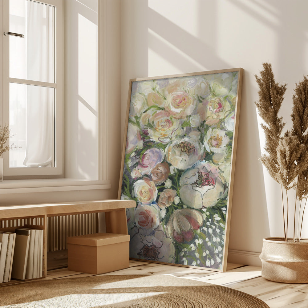 Maeve painterly florals Poster