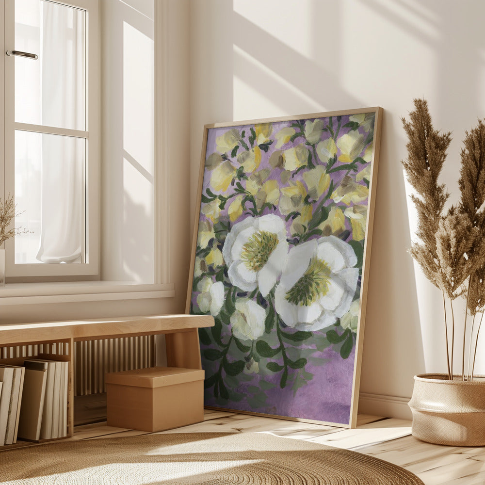 Raelynna painterly florals Poster