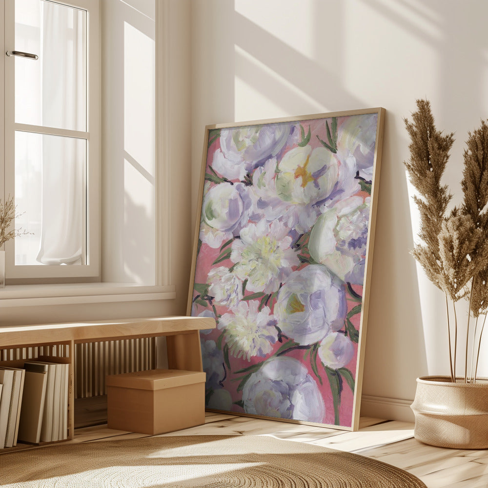 Kinsly painterly bouquet Poster