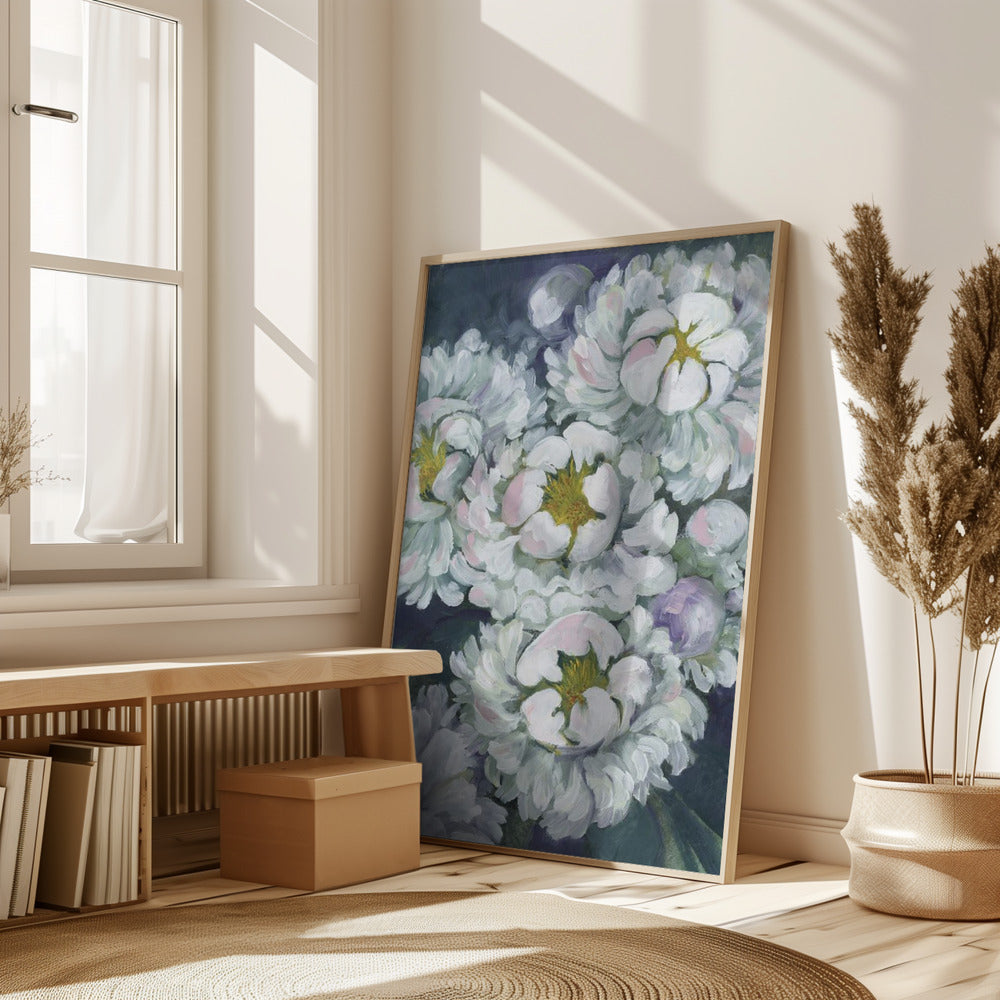 Willoh painterly peonies Poster