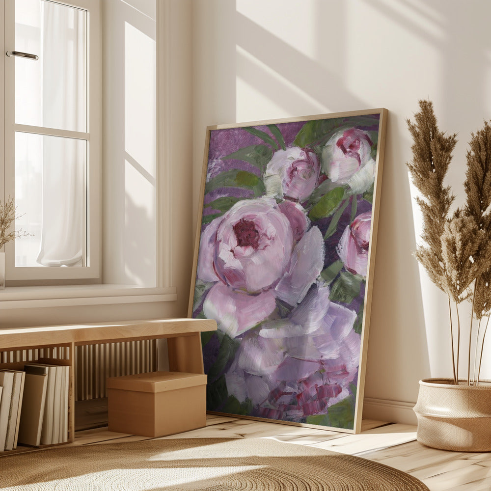 Rylee painterly roses Poster