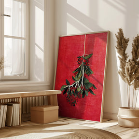 Painted Mistletoe Poster