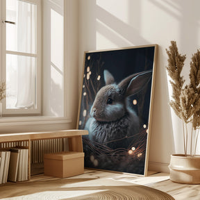 Bunny In The Nest Poster