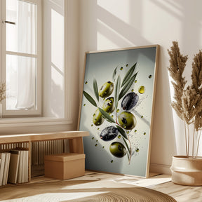 Fresh Olives Poster