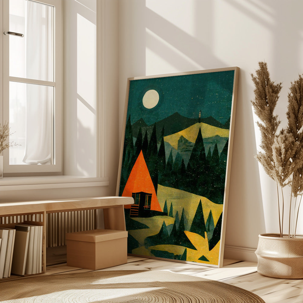 Cabin In The Forest Poster