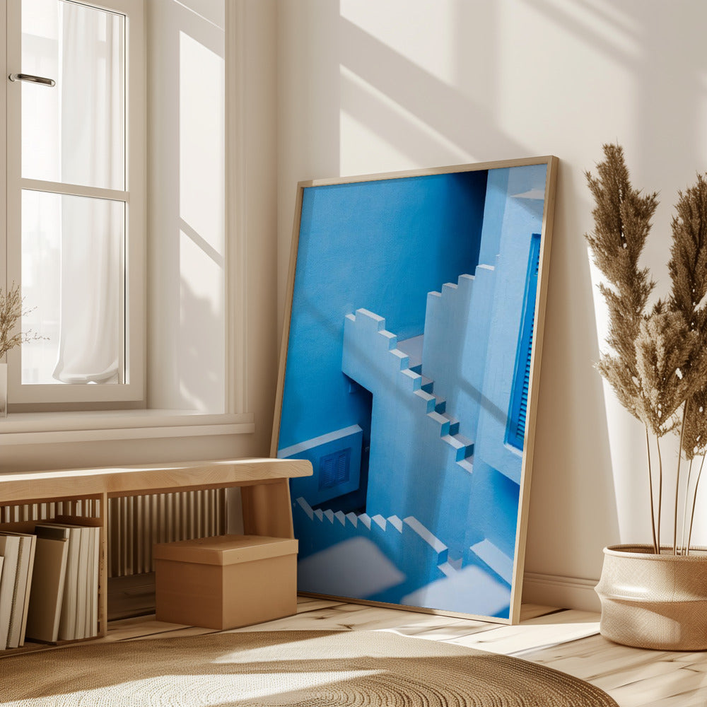 La Muralla Roja Blue Poster