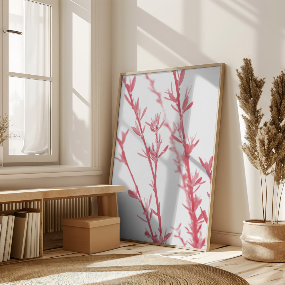 Pink dainty branch Poster