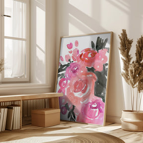 Maeko loose watercolor florals II Poster