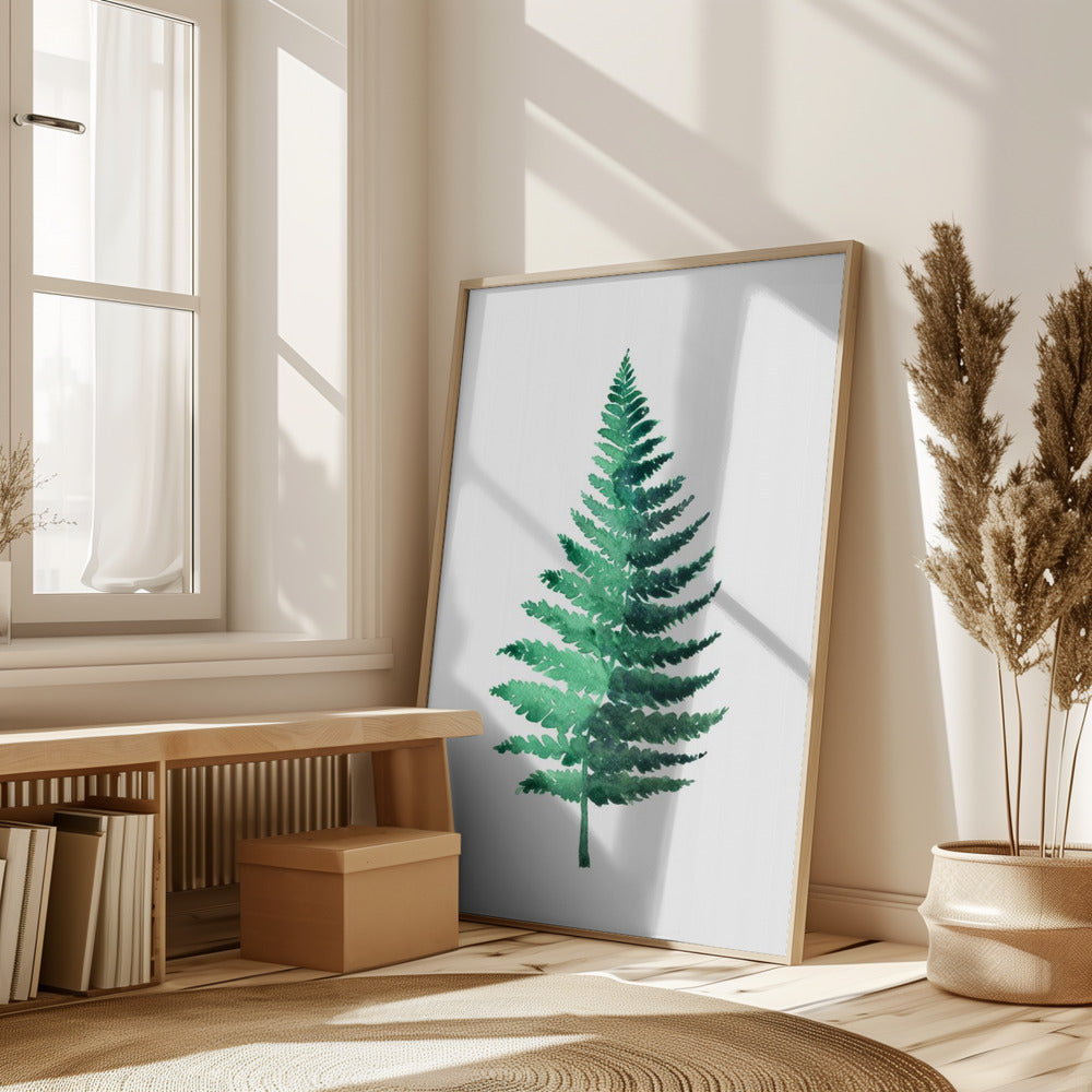 Watercolor fern Poster