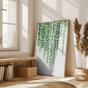 Watercolor string of pearls Poster