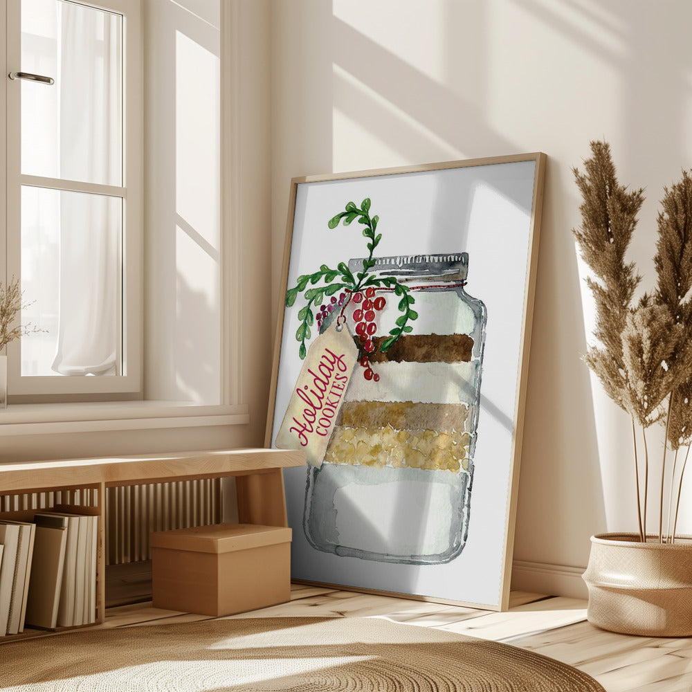 Holiday cookies in a jar Poster