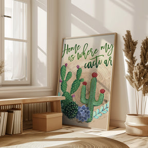 Home is where my cacti are Poster