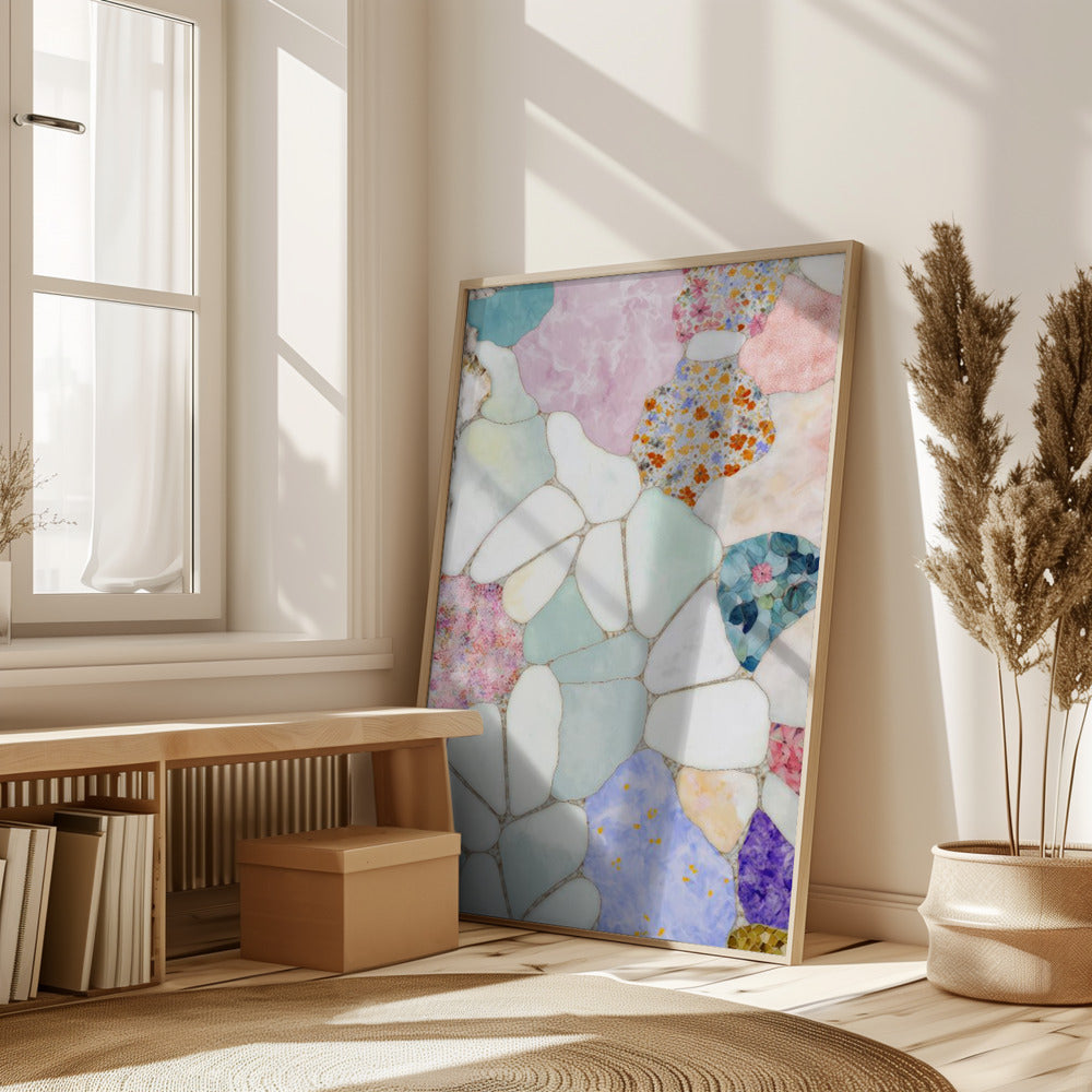 Floral Mosaic Poster