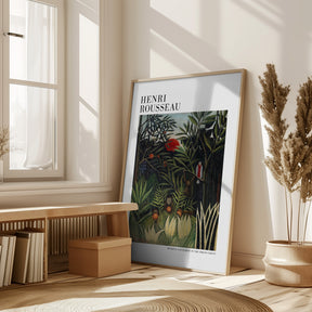 Monkeys And Parrot In The Virgin Forest Poster