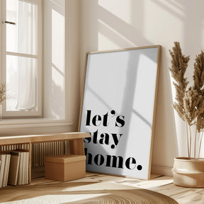 Let's stay home. Poster