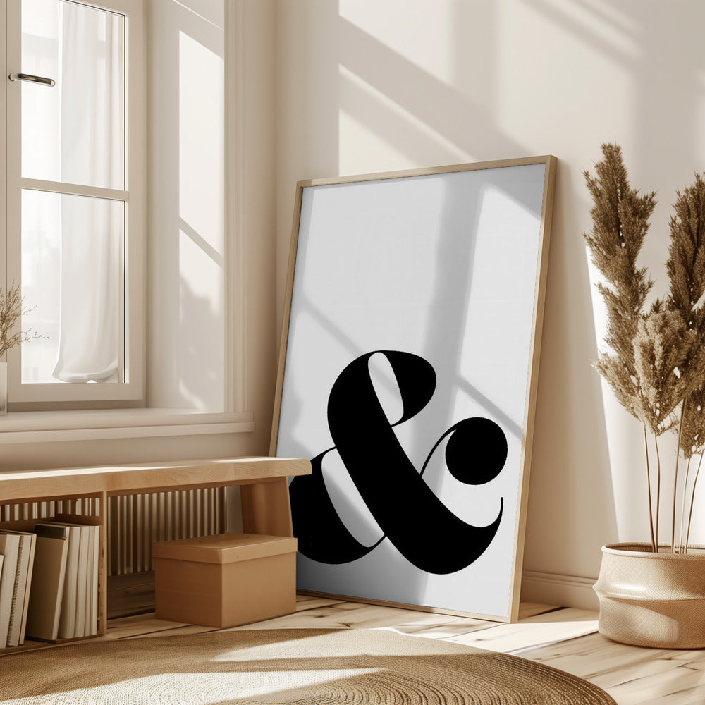 Scandi ampersand Poster