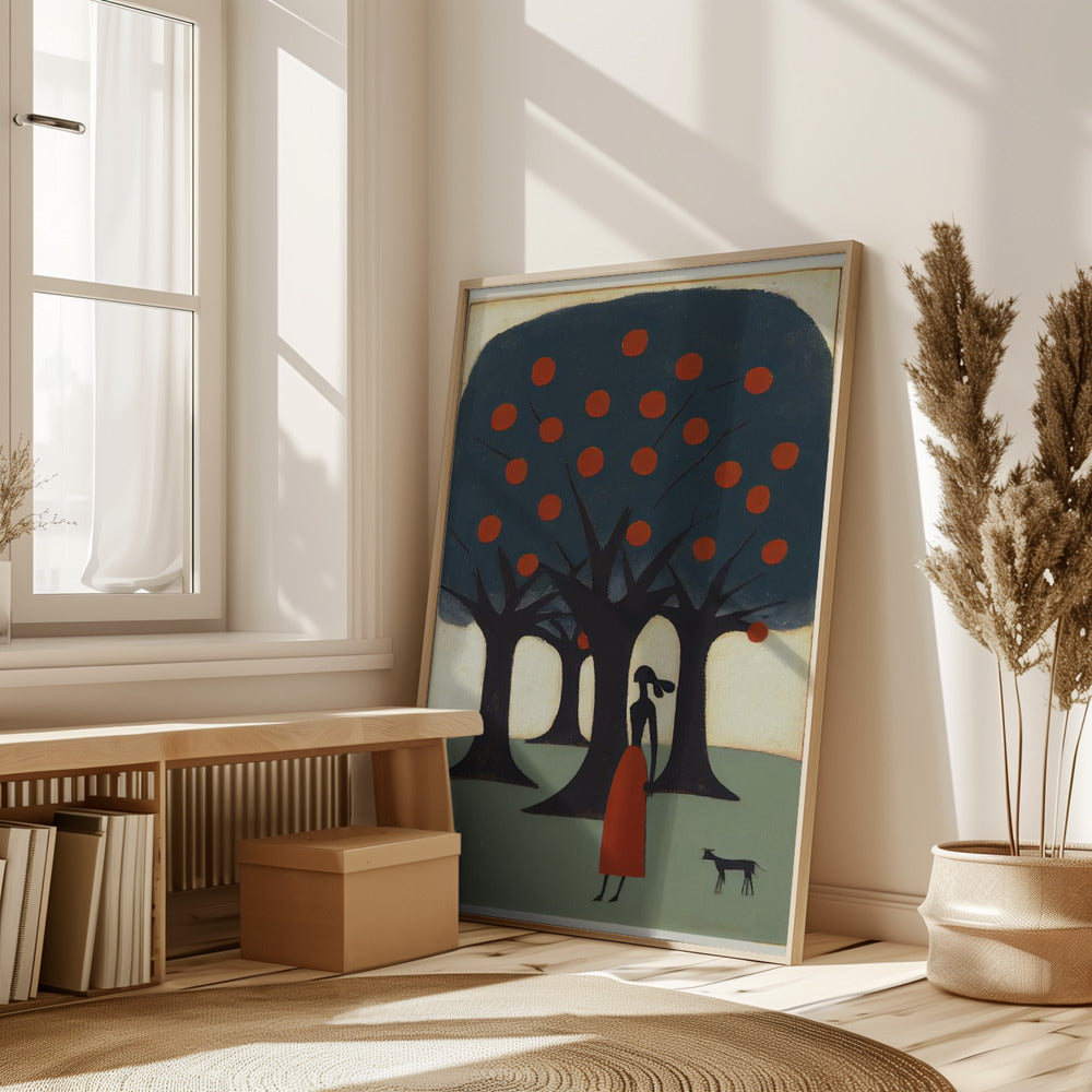 The Woman And The Apple Tree Poster