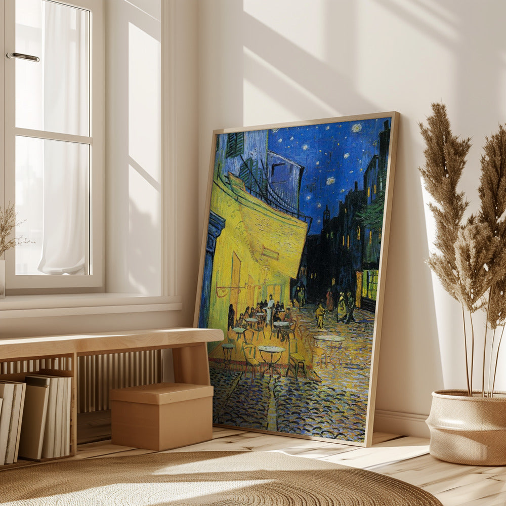 Café Terrace At Night Poster