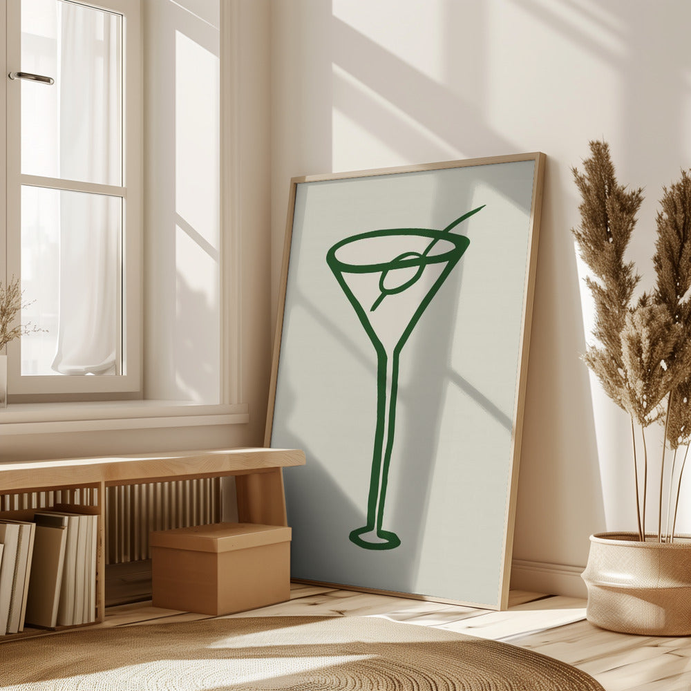 Cocktail Green Poster