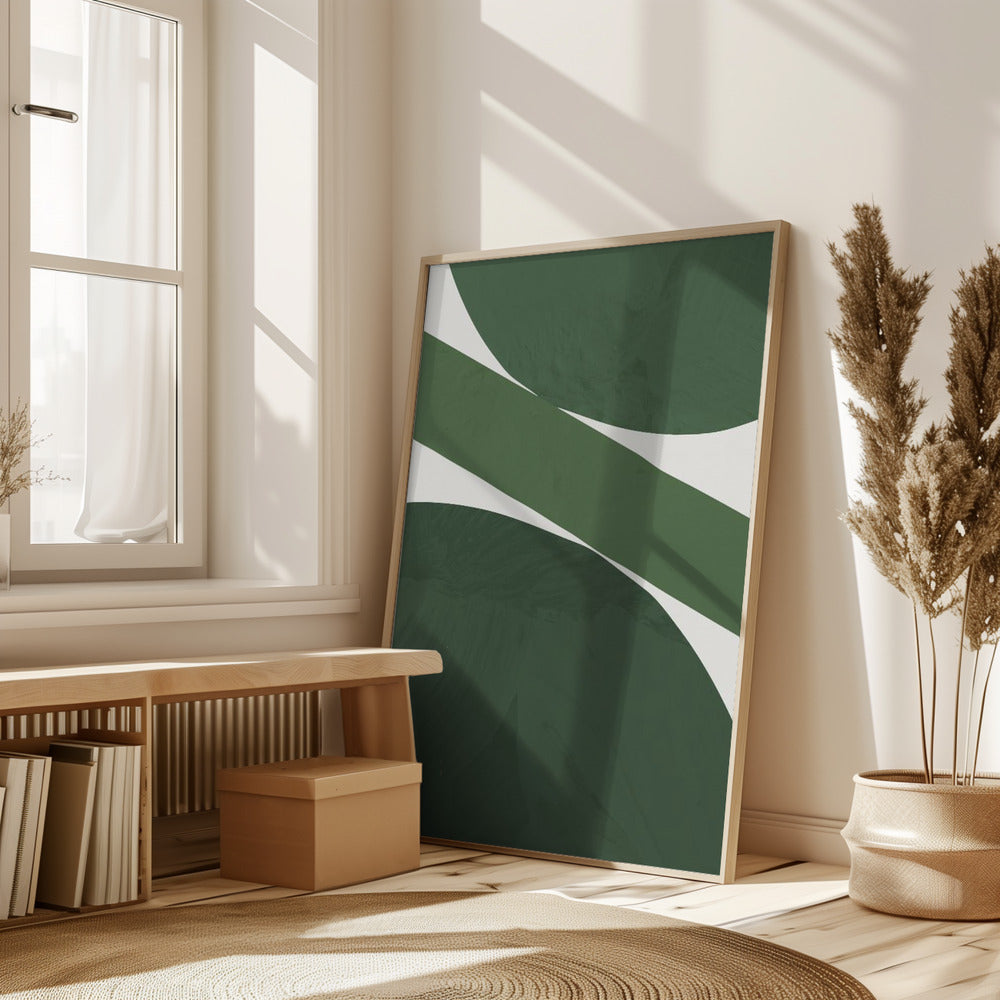 Green Abstract Poster