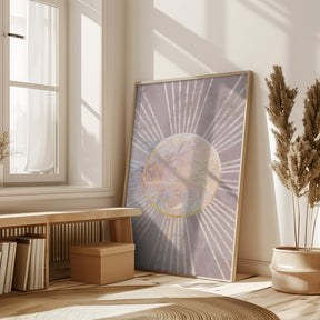 Pink Sun Rays Poster