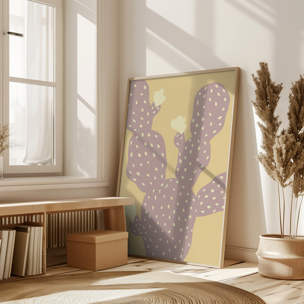 Cactus Yellow Poster