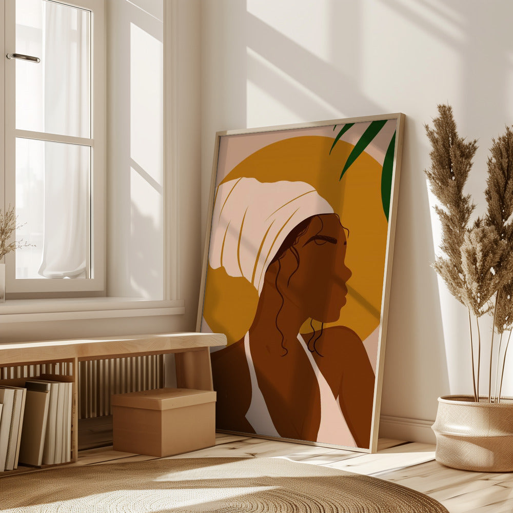 Headwrap Girl Poster