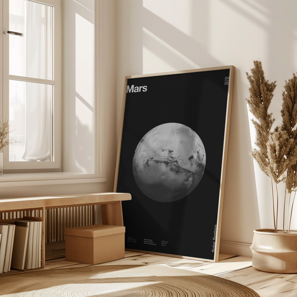 Solar System Mars Poster