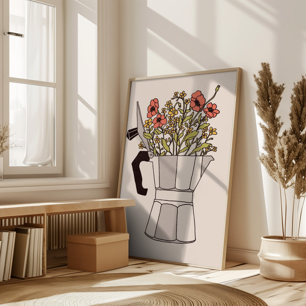 Moka Flowers Poster