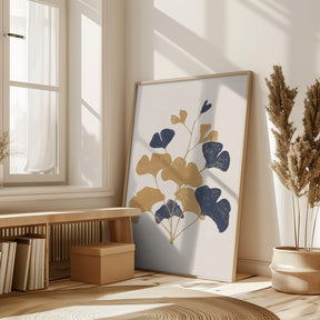 Golden Ginko Poster