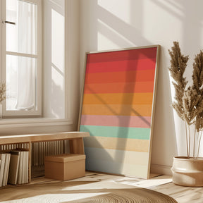 Rainbow Chevrons Poster