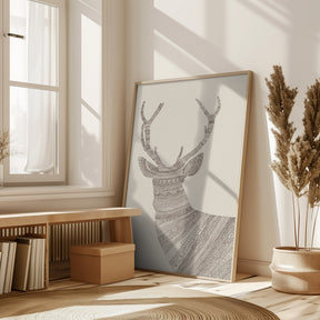 Stag Beige Poster