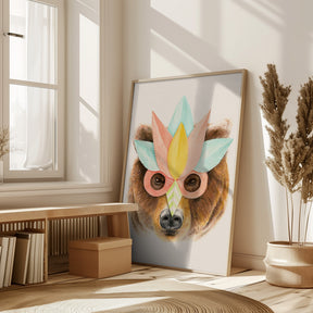 Bear Paper Mask Poster