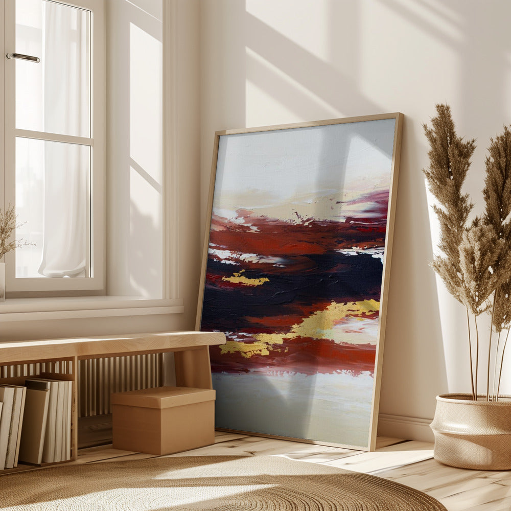 Abstract Sunset 3 Poster