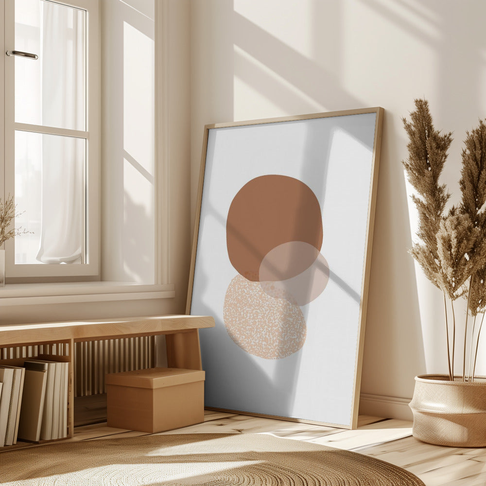 Abstract Circle Painting Poster