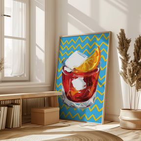 Negroni Blue Poster