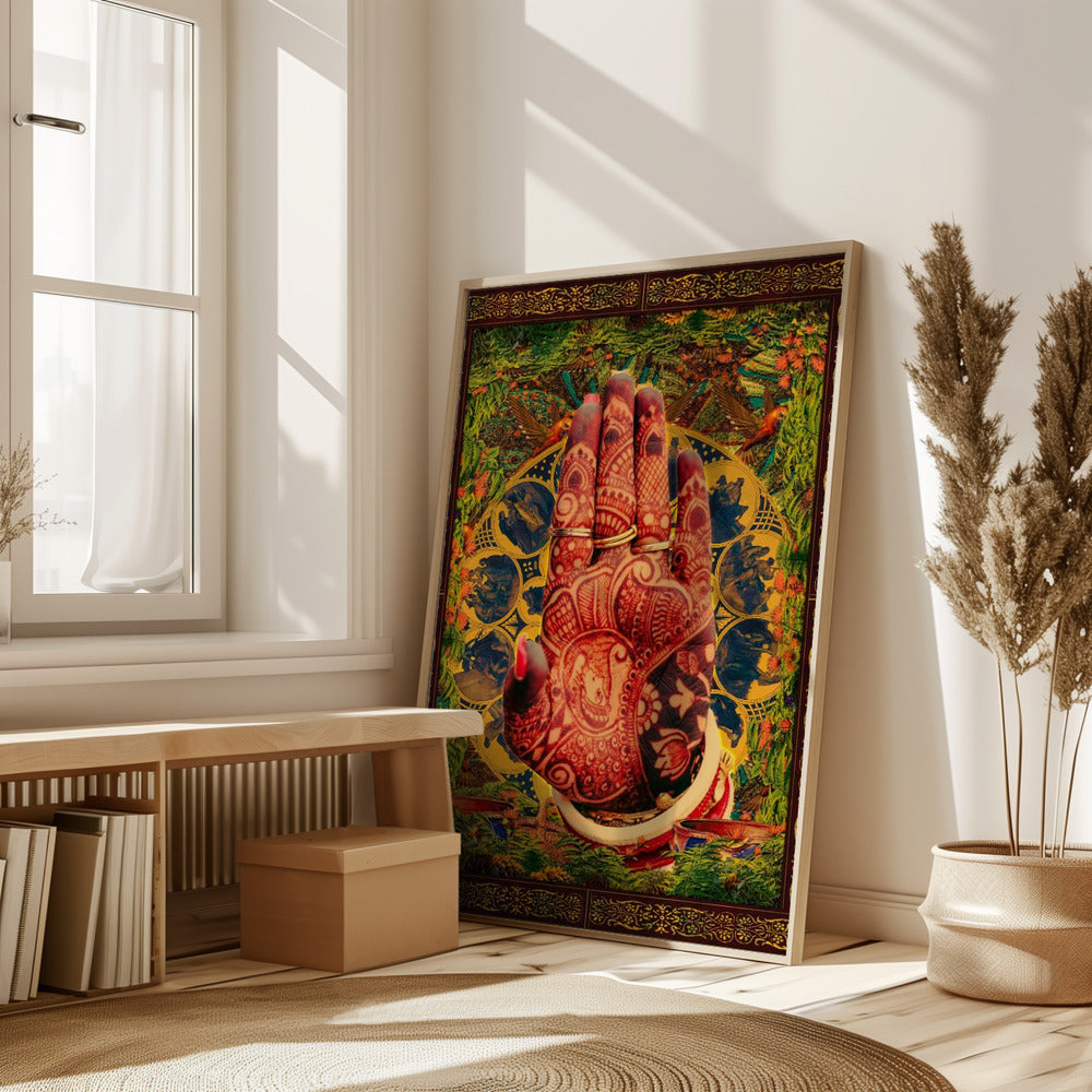 Henna Hand Poster