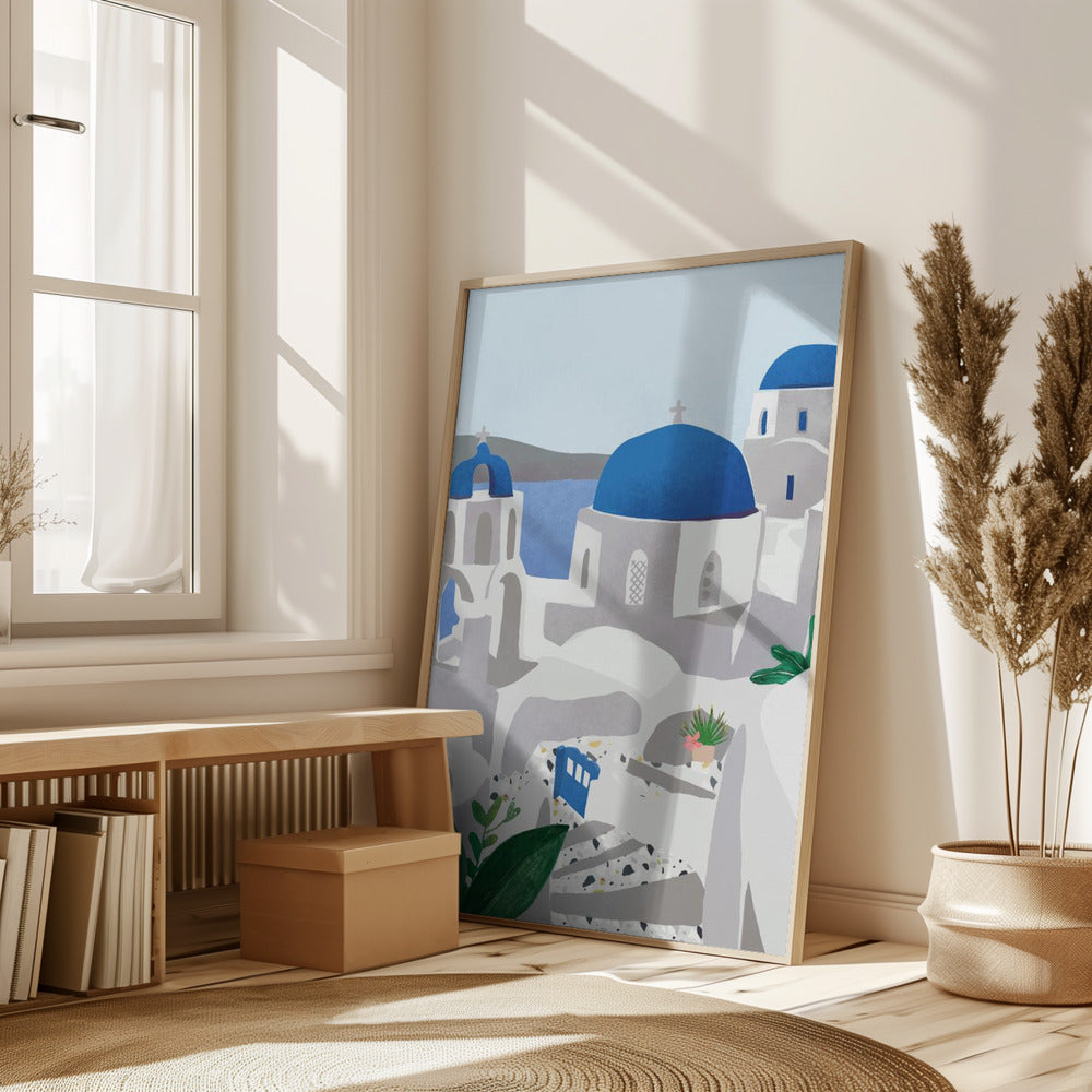 Santorini island Poster