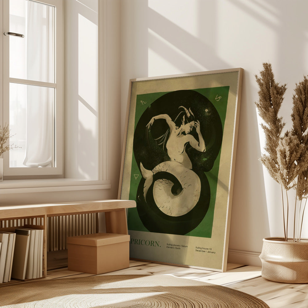 Capricorn print Poster