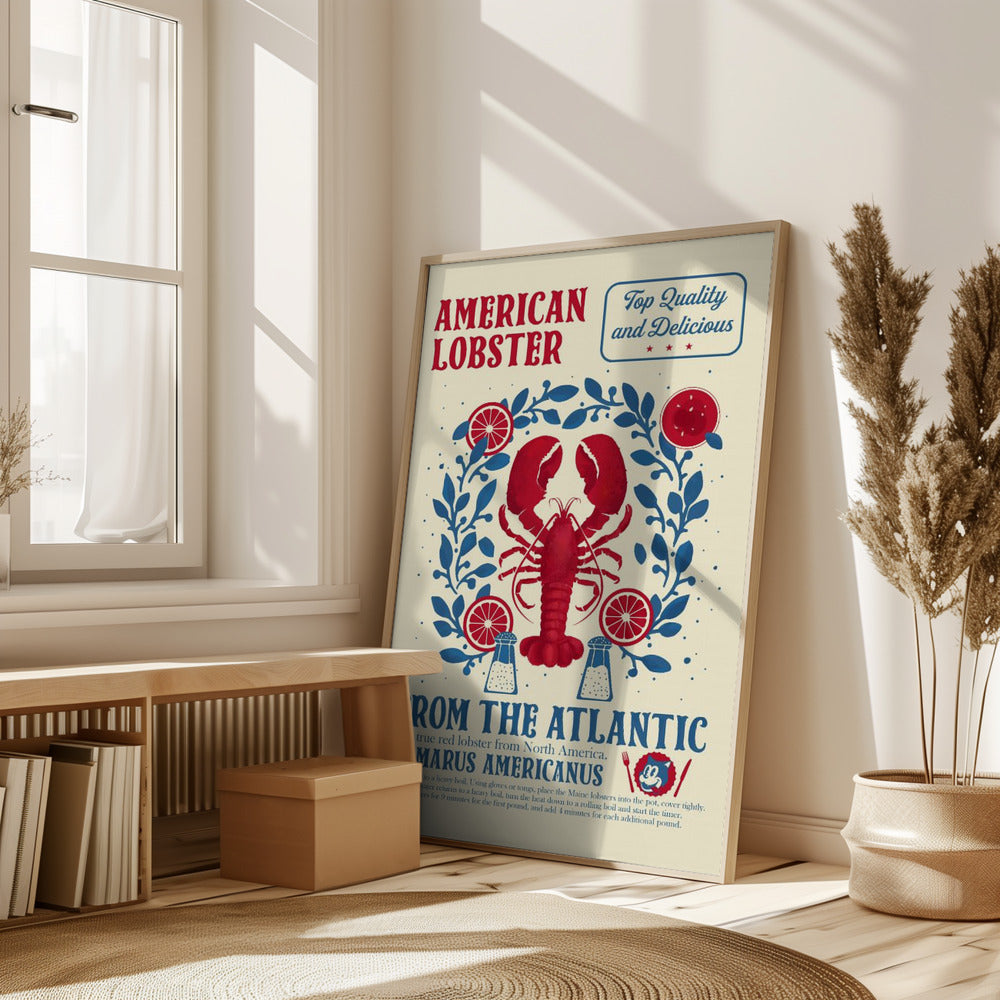 Lobster kitchen print Poster