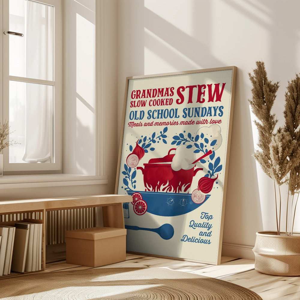 Grandmas Stew kitchen print Poster