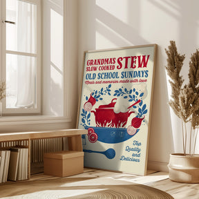 Grandmas Stew kitchen print Poster